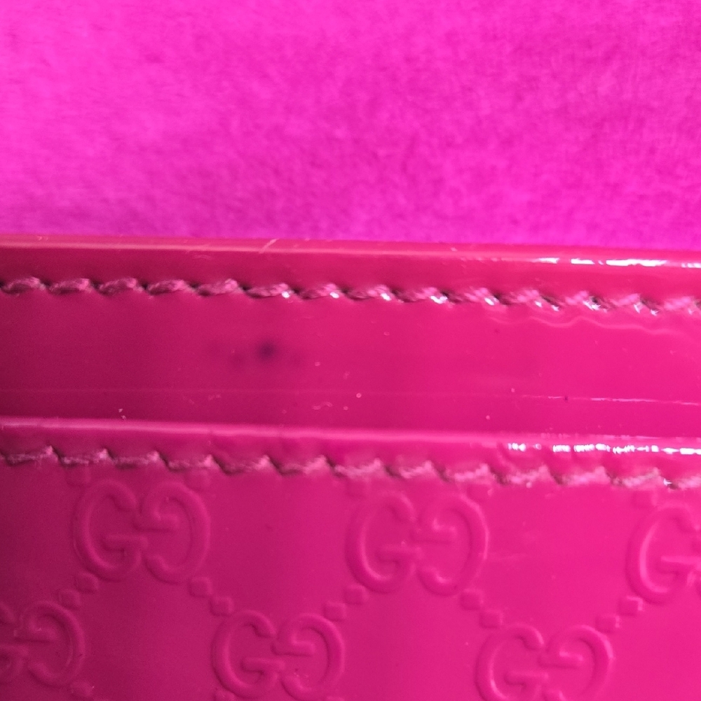 Gucci Magenta Patent Leather Wallet EUC - Picture 11 of 16